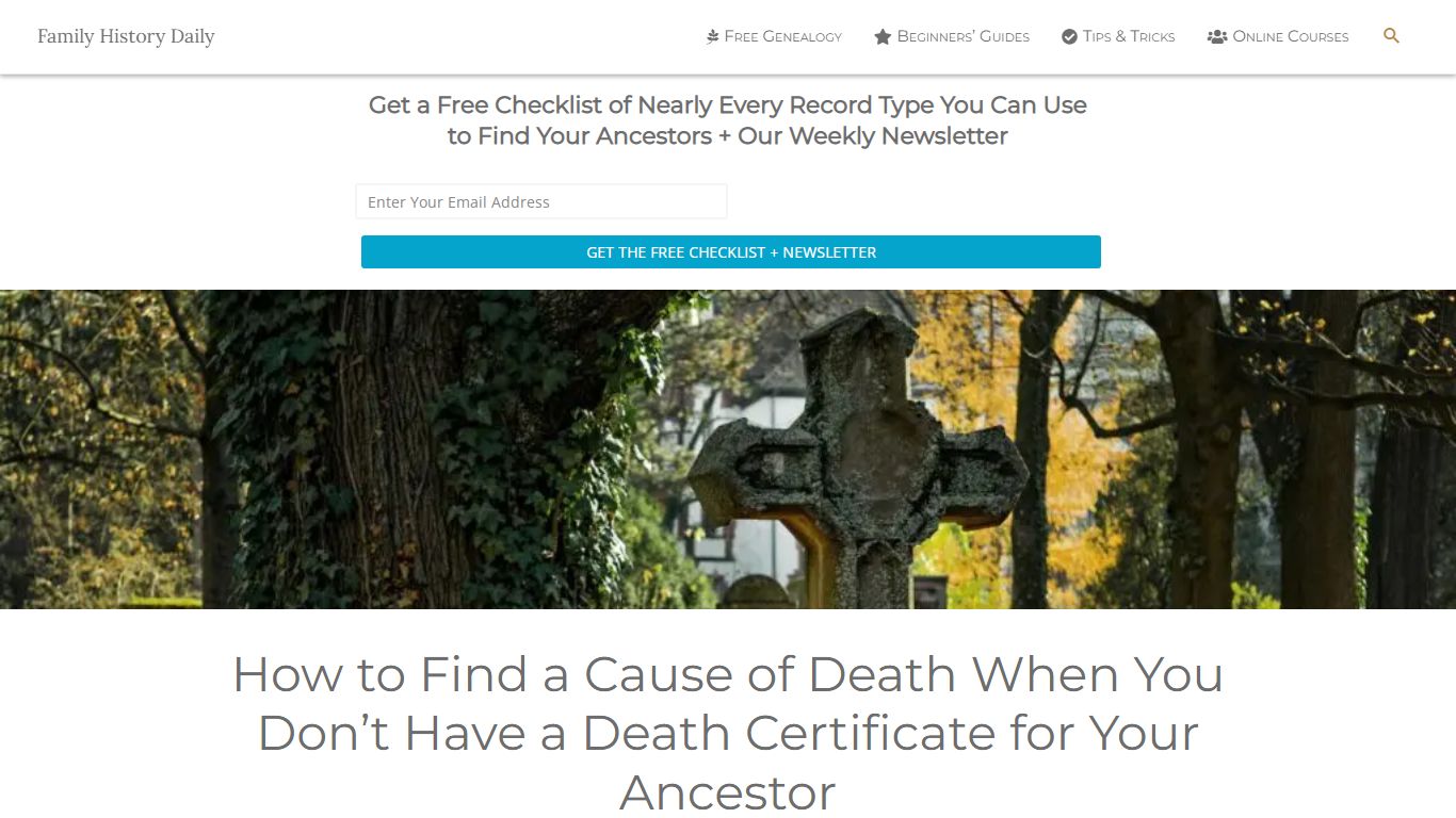 How to Find a Cause of Death When You Don't Have a Death Certificate ...